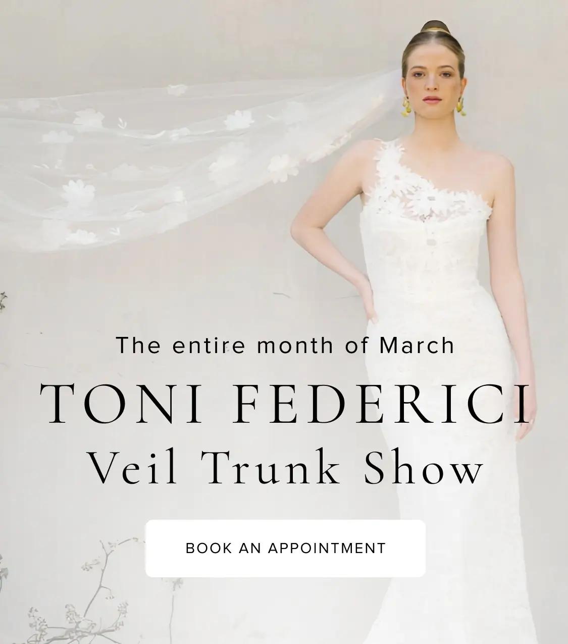 Toni Federici Veil Trunk Show Banner Mobile